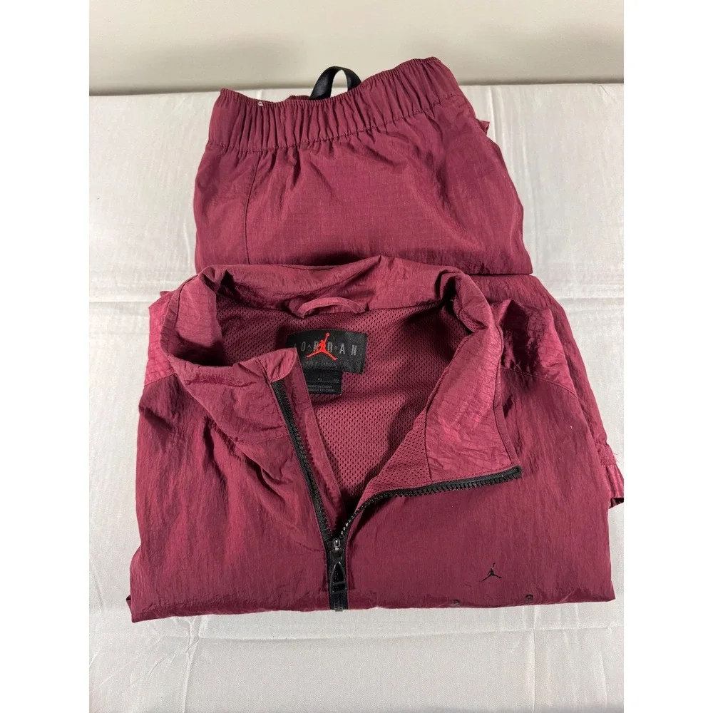 Nike Air Jordan 23 Engineered Tracksuit Set - Cherrywood Red Maroon Men's XL